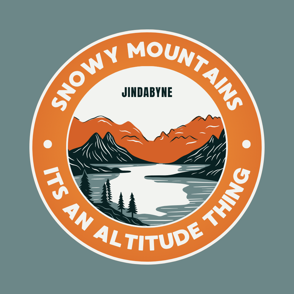 Snowy Mountains Altitude Thing Fridge Magnet