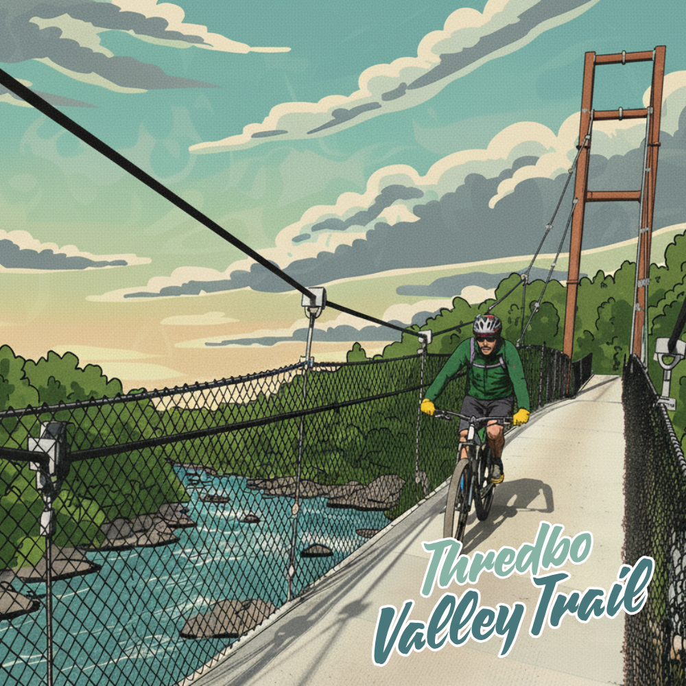 Thredbo Valley Track MTB Fridge Magnet