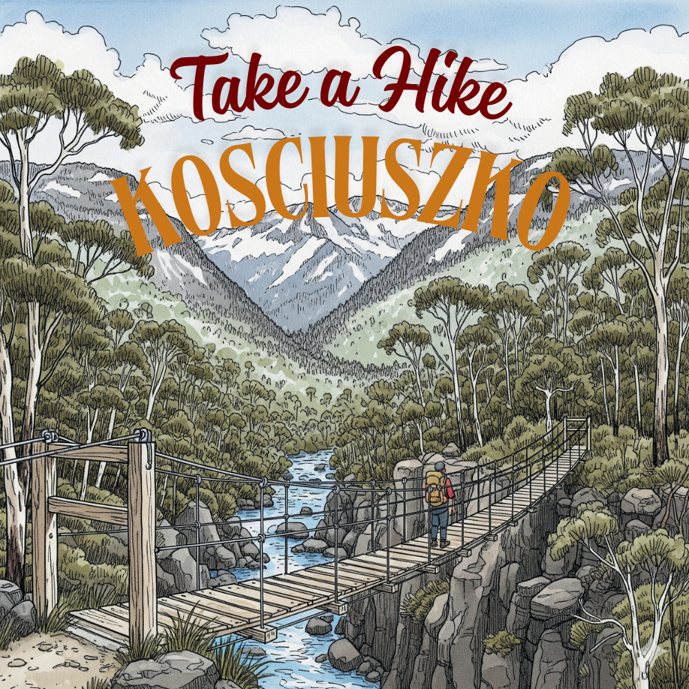 Hike Kosciuszko Fridge Magnet