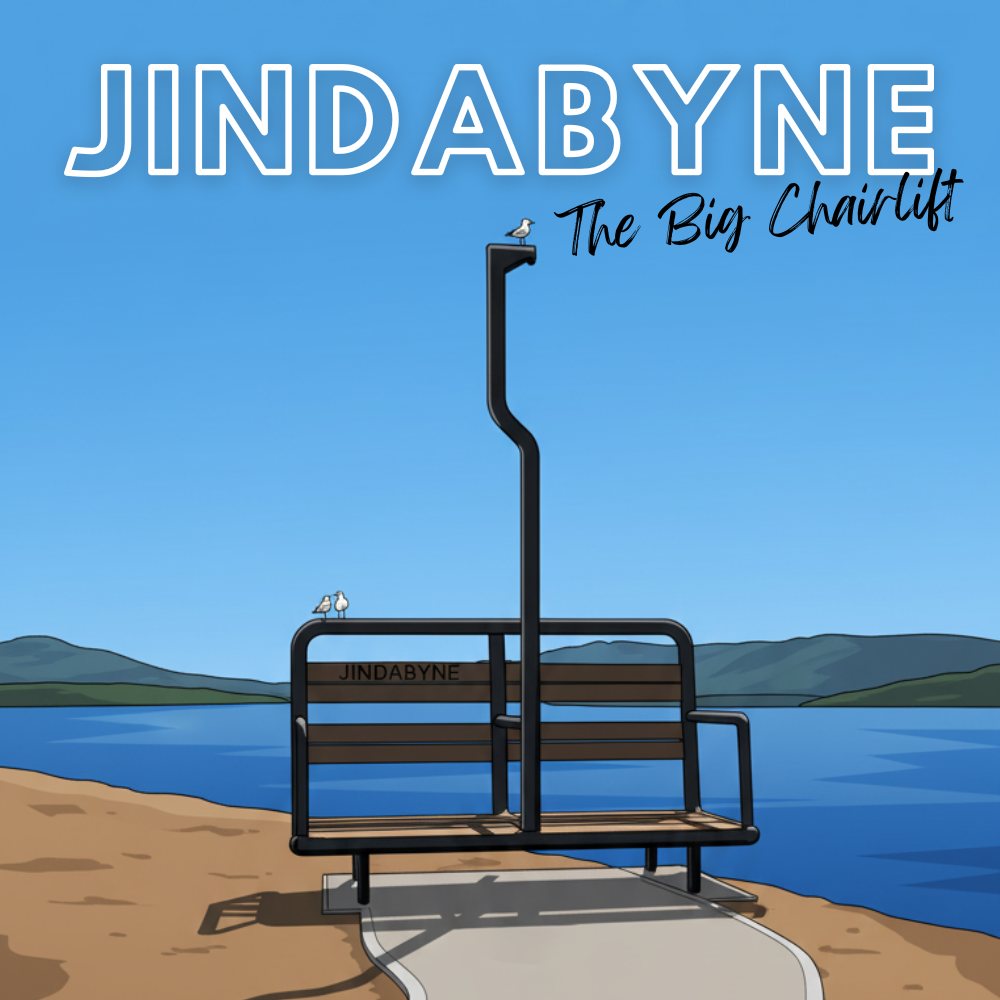 Jindabyne - The Big Chairlift Fridge Magnet